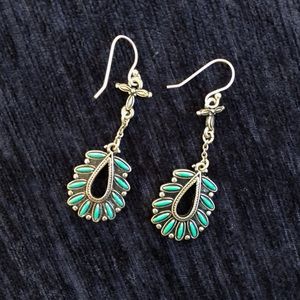 Lucky Brand Silver and Turquoise Earrings
